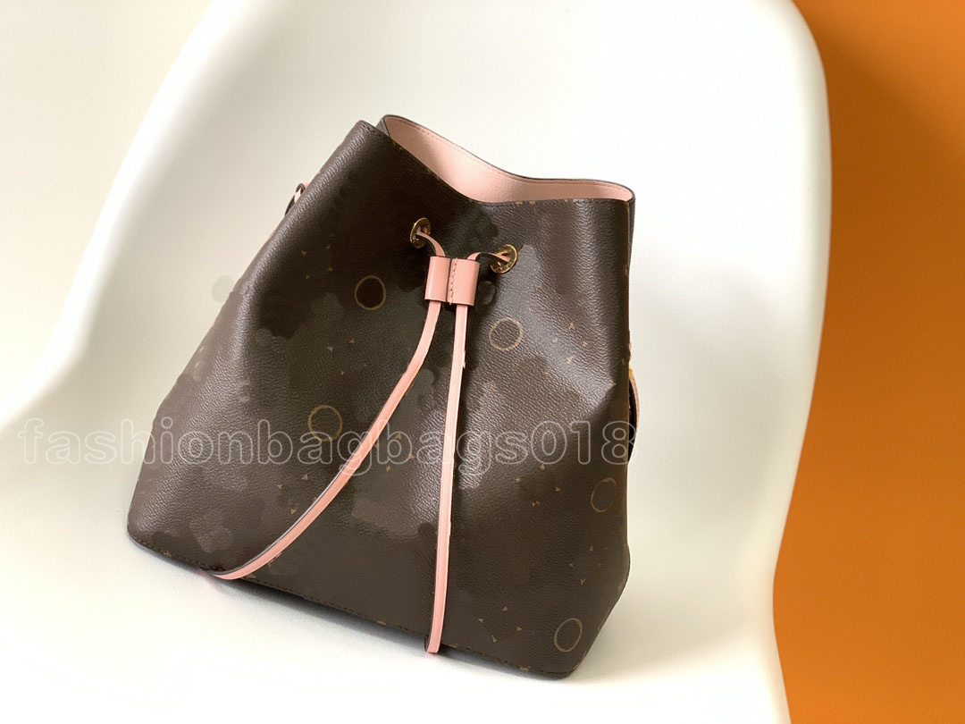 N40474 Neonoe MM Buckte Back Bag Sautical Womens Damier Azur Canvas Bag Back Luxurys Designer Maritime Ropes Chain