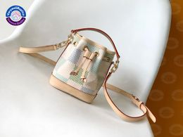 N40640 Nano Noe Fashion Bucket Bags Diseñador de bolsas para mujer Luxurys Luxurys diseñados por el espejo de cuero original calificada