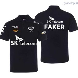 N4jm Polo's voor heren Viersterren Coronation Skt T1 Team 3D-print poloshirts met korte mouwen voor heren Kleding Lol Club Faker Keria Zeus Jersey poloshirt