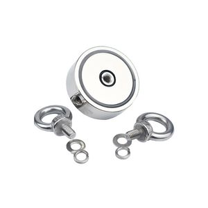 N52 Super Strong Neodymium Magnet Pot Vising Magneet Neodymium Ronde Ronde krachtige magnetische haak Zee Visserijmagneetzoeker