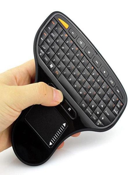 N5903 Mini combinación de teclado y ratón inalámbricos de tamaño de palma 24G con panel táctil para PC Android TV BOX Smart TV6677365