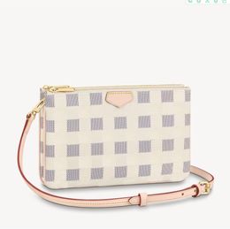 N60460 Luxe designertassen Schoudertas Mini-handtassen Pochette-accessoires Crossbody-portemonnee Portemonnees Kaarthouder Messenger-portemonnee Handtas Dubbele ritspochette