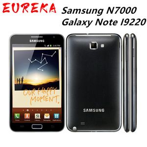 N7000 Original Samsung N7000 Galaxy Note I9220 8MP 1GB RAM + 16GB ROM 3G WCDMA 2500mAh Teléfono celular desbloqueado restaurado