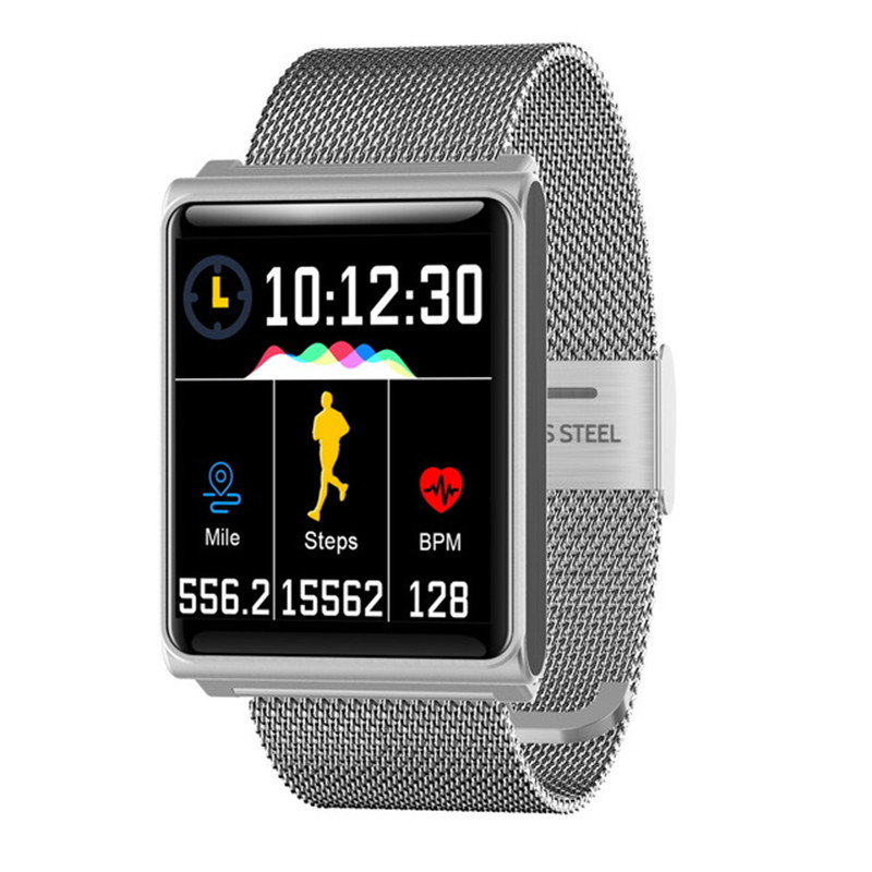 N98 Smart Watch Watch Oxigênio Pressão Sanguínea Monitor de Taxa Heart Monitor Smart Pulseira Fitness Tracker Smart WristWatch para Andorid iPhone Telefone