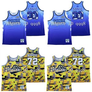 Maillot de basket Na85 SONIC #00 #72 Biggie Smalls Bad Boy Movie