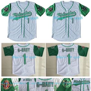 NA85 topkwaliteit 1 film Hardball #1 Jarius G-Baby Evans White Dewayne Warren hechtte Kekambas Film Baseball Jerseys