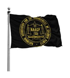 Advancement de l'Association NAACP des personnes colorées Room de 3x5ft Flags 100d Banners en polyester intérieur couleur vive de haute qualité Wi5648454