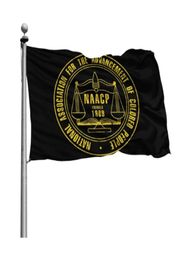 Advancement de l'Association NAACP des gens colorés Room de 3x5ft Flags 100D Banneaux en polyester intérieur couleur vive de haute qualité Wi3587623