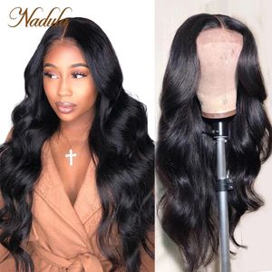 Nadula Front 13x4 Brésilien Body Wave 4x4 Clôture Human Hair Wigs 5x5 HD Lace Frontal Wig for Women 231024