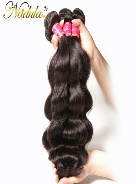Nadula cheveux brésiliens vague de corps cheveux 100 tissages humains peuvent mélanger des paquets longueur Non Remy trame 830 pouces couleur naturelle 4607881
