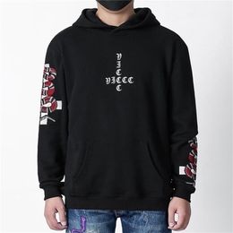 Nagri Spring Hoodie Mens Hip Pop Sweatshirts Harajuku Hip Hop Cross Double Snake Embroidey Long Sleeve Hoody Clothing LJ200826