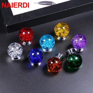 Naïerdi 30 mm Crystal bulle meuble bouton de cuisine porte de placard de placard tire les boutons du tiroir poignées d'armoire