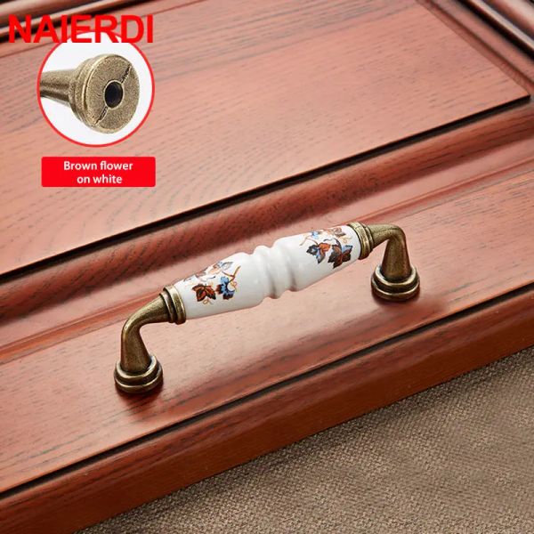 Naierdi Chinese Bronze Ceramic Cabinet Handles