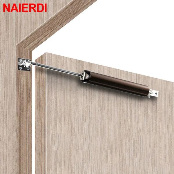 Naierdi Gas Spring Automatic Puerta Autode Sobre Softing Dispositivo de cierre suave Fuerza de búfer ajustable Hardware 240322