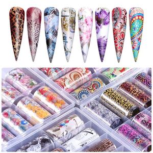 Nail Art Accessories Nieuw marmble smudge patroon sterrenpapier net rode nagelsticker laser nagelsticker manicure stickers