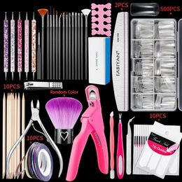 Nail Art Brush French Nail Set One Word Point Drill Autocollant Gol