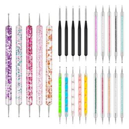 Nail Art Brush Nail Art stippen tekening schilderen set diy ontwerp nail art stip tools manicure accessoires