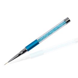Ongle art brosse peinture fleur dessin de ligne stylo stylo cristal strass métal acrylique gel UV gel vernis conseil outil outil manucure