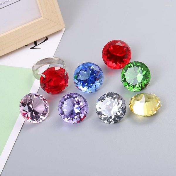Decoraciones de arte de uñas 10 piezas de cristal circular circón 8 colores piedras preciosas de princesa de lujo cristales de diamante 3D piezas de decoración de piedra # 6