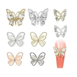 Nagelkunstdecoraties 100 stuks 3D nagelsteentjes vlinder nagelbedeltjes kristal zirkoon nagelkunstdecoratie diamant luxe nagelkunstonderdelen accessoires 231121