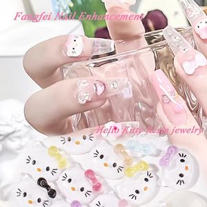 Décorations d'art d'ongle 100pcs Kawaii décoration dessin animé accessoires bricolage 3D ongles charme pour femmes filles