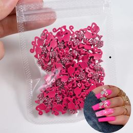 Nagelkunstdecoraties 10 stuks 3D meisje hoofdontwerp "Y2K" bedels legering kristal sieraden druk op nagels glitter diamant manicure decor 230927