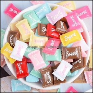 Decoraciones de arte de u￱as 10pcs/lote 3d resina dulces dise￱os de crema dulce lindas 15 amuletos de 22 mm kawaii prensa en u￱as accesorios de dise￱ador nail dhqlc