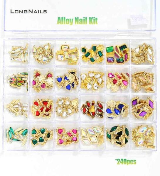 Decoraciones de arte de uñas 245 10 piezas Kit de aleación Diseño de lujo Joyería japonesa Encantos Remache Dasiy Bowknot Diamante Decoraciones 3D Acceso a gemas 3873193664