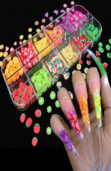 Nail Art Decorations 3d Fruit DIY DESIGNIR TINUTES SLICES DÉCORATION ACRYIQUE POLYMER ACCESSOIR D'AUTOCHER CLAGE 7534242