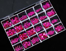 Nail Art Decoraciones 480pc Nail Rhinestones1pc Dotting Pen Flatback Crystal Multi Shape Nail Art Decoración ABRedgreen Glass DIY Tips Stones H * 230706