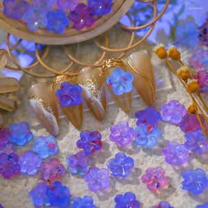 Nagelkunst decoraties 50 stcs 3D glitter strass decoratie multi -vorm aurora hars charmeren meisjes sieraden accessoire diy manicure tools