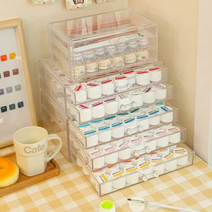 Nail Art Decoraties Acryl Polish Display Stand Clear Cosmetische Vernis Lade Doos Houder Etherische Olie Fles Organizer 230712