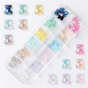 Nagelkunst Decoraties Aurora Beer Nagels Kunstdecoratie Accessoires Decoratief Roze Beer Figuren Onderdeel Kawaii Vers Benodigdheden Professionals Manicure 231207