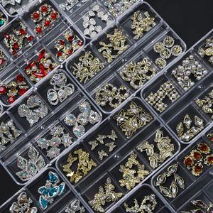 Décorations Nail Art en boîte s papillon cerise planète breloques bijoux pièces gemmes cristal bricolage accessoires pierre 231123
