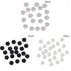 Nail Art Decorations Camellia Charms Manicure Accessoires 3D Flower For Women Drop