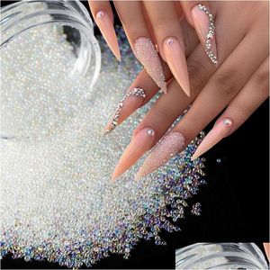 Nail Art Decorations Caviar Beads Crystal Tiny Rhinestones for Decoration Glass Balls Micro Bead Diy Manicure Charm Accessoires Drop Dhxjx