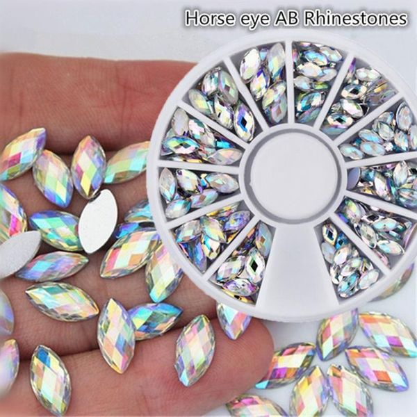 Nail Art Decoraciones DIY Heteroideus Glitter Charming Glass Crystal Rhinestones Decoración 3D