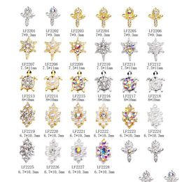Décorations d'art d'ongle accessoires de décoration d'art d'ongle autocollants en métal d'alliage bricolage diamant d'amélioration de tortue de tournesol 230909 Drop Deli Dhaco