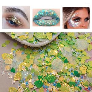 Nagelkunst decoraties pailletten glanzend effect meerdere vormen iriserende oog make -up ster shells hart glitter manicure store levering