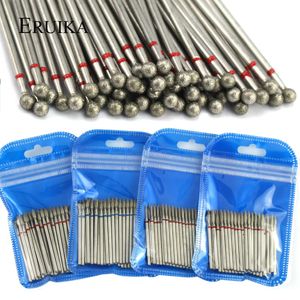 Nail Art Equipment 100pcs / pack Diamant Nail Drill Bits Rotatifs Burr Sets Cutter Électrique pour Manucure Limes À Ongles Électrique Fraisage Burr Grinder 230616