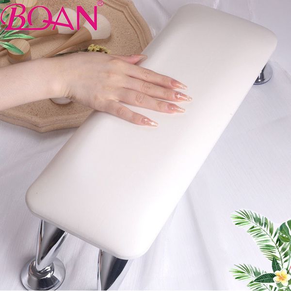 Équipement d'art d'ongle 1pc blanc noir cuir véritable ongles repose-main oreiller coussin à main porte-oreiller repose-bras pour ongles Repose Main Pour Onglerie 230310