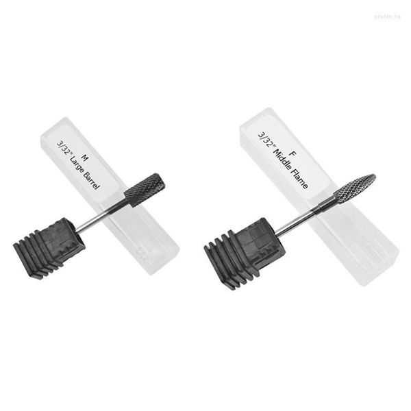 Équipement d'art d'ongle 2 pièces fraises rotatives meuleuse à découper mèche de coupe 2.35Mm tige pour ébarber les mèches de lime WG03-M WG01-F Prud22