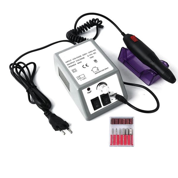 Nail Art Equipment 20000RPM Taladro eléctrico para uñas con juego de cortador de molino Todo para manicura Uñas Manicura para uñas Lima eléctrica para pedicura de uñas 231207