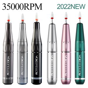 Nail Art Equipment 35000RPM Máquina de manicura eléctrica USB Nail Drill para acrílico Nail Gel Polish Professional E-file Fresado Nail Files Salon Tool 230616