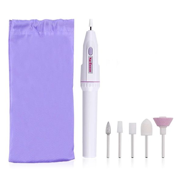 Équipement d'art des ongles 5 en 1 professionnel MINI Kit de perceuse à ongles électrique manucure pédicure meulage polissage ongles polisseuse