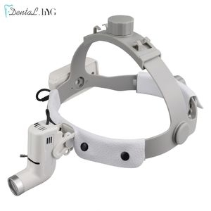 Nail Art Equipment 5W Dental LED Head Light Lamp For Binocular Loupes Brightness Spot Adjustable Lab Headlamp Headlight 230712