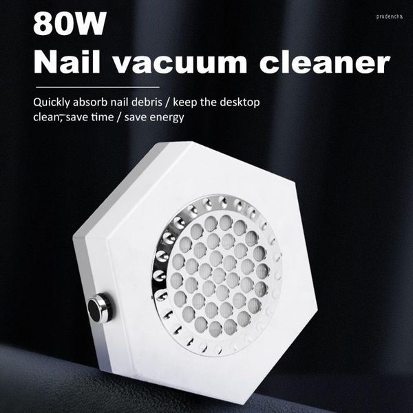 Équipement d'art des ongles aspirateur de poussière 80W avec filtre outils de manucure pédicure Prud22