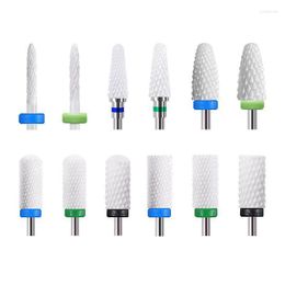 Nail Art Equipment keramische boorbitfreessnijder voor elektrische manicure bits vlam maïsbestanden pedicure machine Poolse accessoire prud22