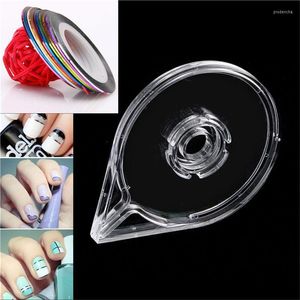 Nail Art Equipment Or Argent Striping Tape Case Line Box Strip Holder Effacer 3D Décoration Autocollants Rouleau Boîtes Vides Prud22