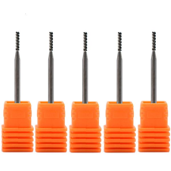 Équipement d'art d'ongle MAOHANG 5PCS / LOT Buse en carbure Forets électriques Fraise pour manucure Machine Cuticule Clean Tools 230606